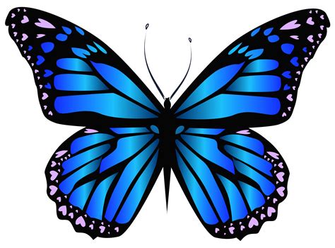 Blue Butterfly Png Clipar Image Tatuagem De Borboleta Tatuagem De