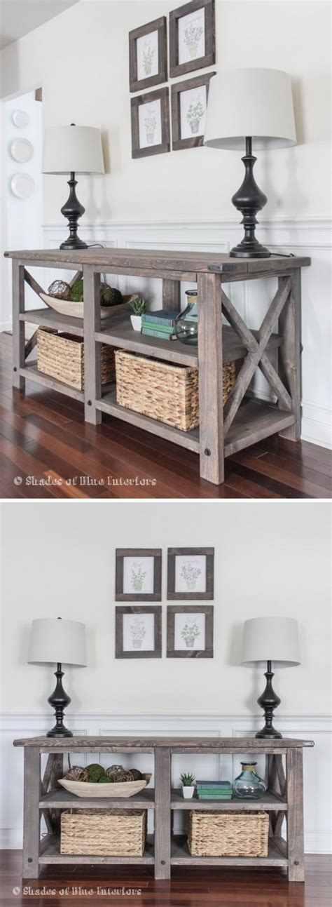 20+ Easy DIY Console Table and Sofa Table Ideas - Hative