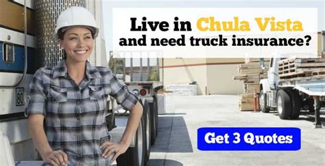 As a leading provider of small business insurance, nationwide takes a personal approach to our customers. Commercial Truck Insurance in Chula Vista, CA - Get 3 Quotes