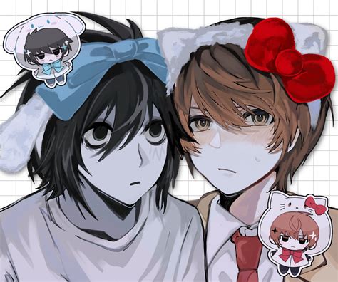 Cinnamoroll Hello Kitty L And Yagami Light Sanrio And 3 More Drawn