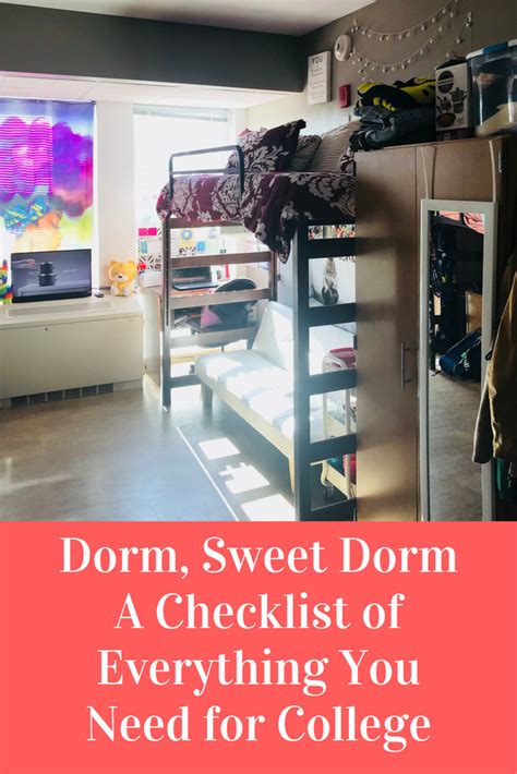 dorm sweet dorm a checklist of everything you need for college usc dorm dorm dorm style