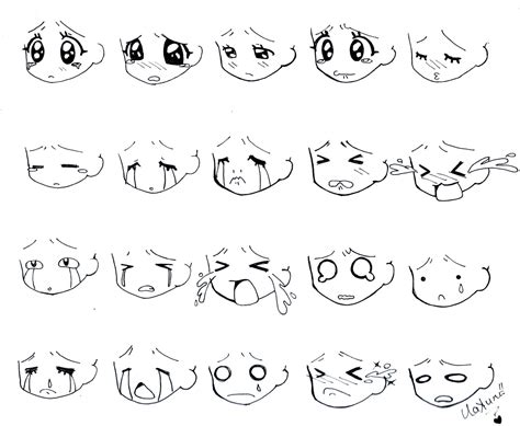 Anime Chibi Face Expressions
