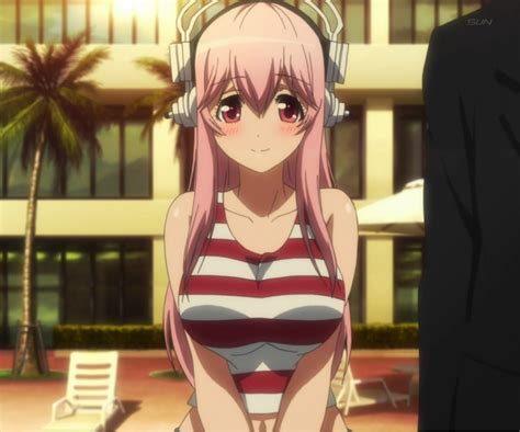 Super Sonico Nitroplus Soniani Highres Screencap Stitched Third Party Edit 10s 1girl