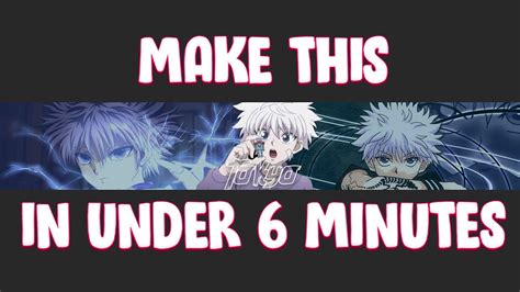 How To Make An Anime Youtube Banner In Less Than 6 Minutes Youtube