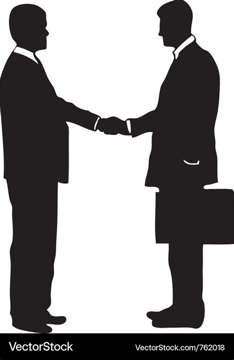 Businessmen Shaking Hands Royalty Free Vector Image