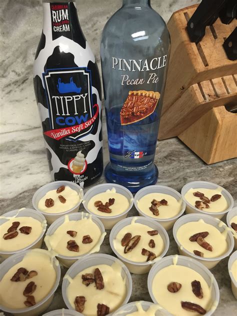 Butter Pecan Pudding Shots Alcoholic Desserts Sugar Free Vanilla