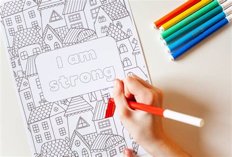 Mindful Colouring Book For Children Printable