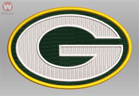 Nfl Green Bay Packers Machine Embroidery Design Pattern Etsy