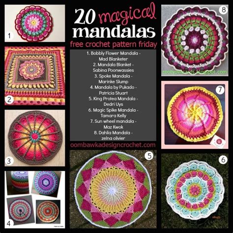 20 Free Magical Mandala Patterns Oombawka Design Crochet