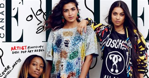 Elle Canadas March Cover Features Three Canadian Women Of Colour