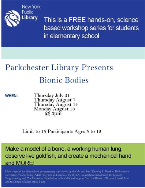 Parkchester Library Events The Bronx Chronicle