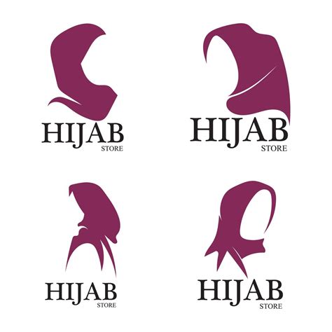 A Simple Hijab Logo Design For Shop Icon Hijab Logo Png And Vector