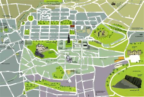 Large Detailed Map Of Edinburgh Edinburgh Street Map Printable Free