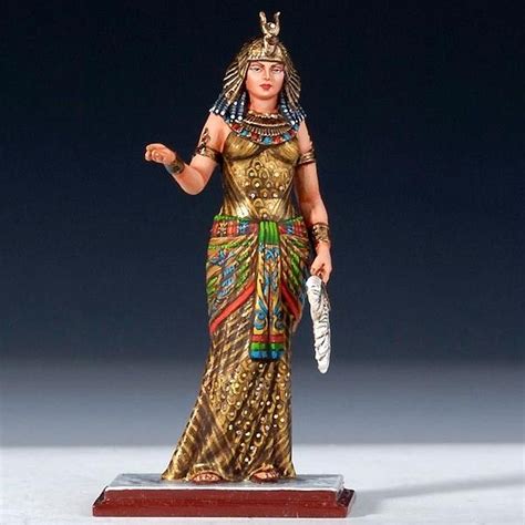 Queen Cleopatra Cléopâtre Égypte Figurines Peintes