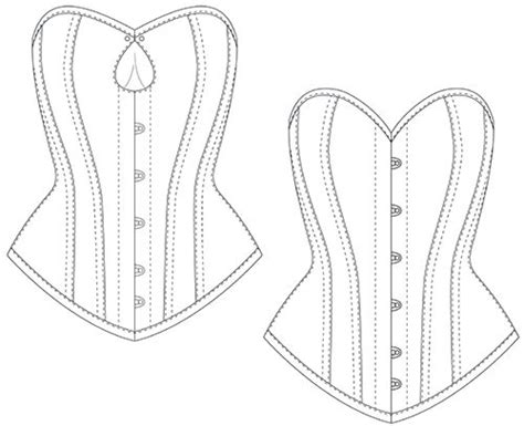 Collection Of Digital Free Corset Patterns Created By Aranea Black To