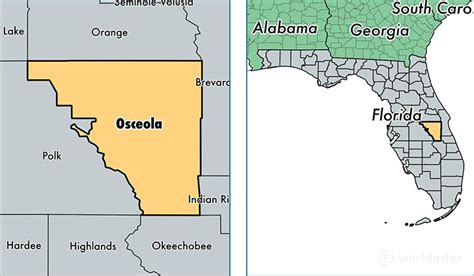 Osceola County Fl Map Cities And Towns Map