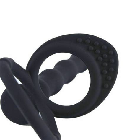 silicone double penetration rider strap on anal beads plug cock ring dp sex toys 8438609710259