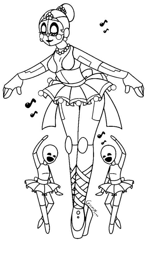 Free Printable Ballora Coloring Pages