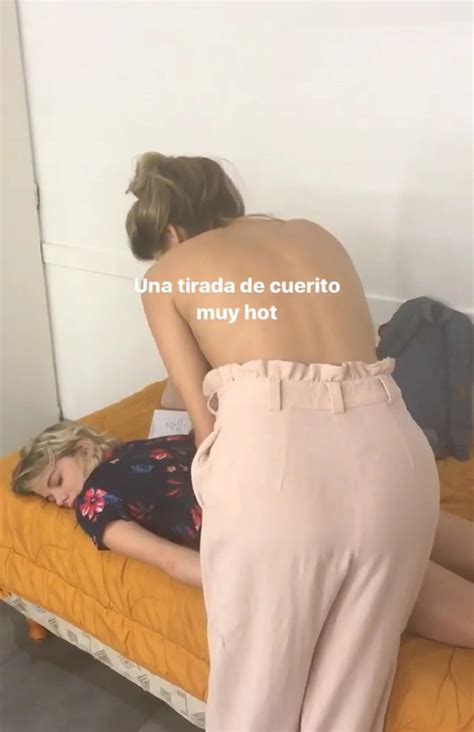 Violeta Urtizberea Publicó Un Video De Natalie Pérez En Topless En El Camarín De Las Estrellas