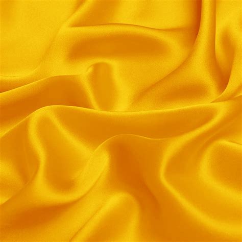 Bright Golden Yellow 19mm Silk Satin Fabric For Dress Shirts Etsy