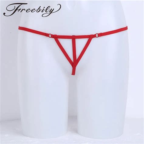 2018 Womens Sexy Lingerie G Strings Underwear Front With Triangle Straps Stretchy Lingerie G