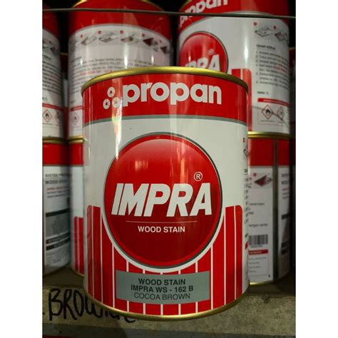 Jual Cod Impra Wood Stain Cocoa Brown Propan Woodstain Eceran Ml Ml Shopee Indonesia