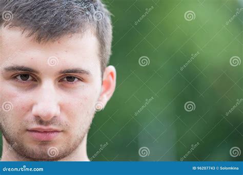 Portrait Of A Young Man In The Nature Stock Image Image Of Portrait