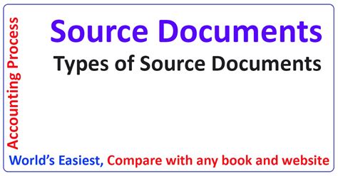 Different Types Of Source Documents