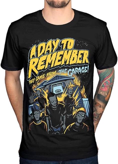 A Day To Remember Band Mens Black Cotton Top T Shirt Tee Uk