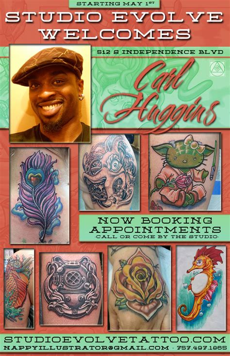 High quality professional artist tattoo supplies. New Artist: Carl Huggins | Studio Evolve Tattoo