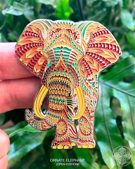 Ornate Elephant Pin Bioworkz