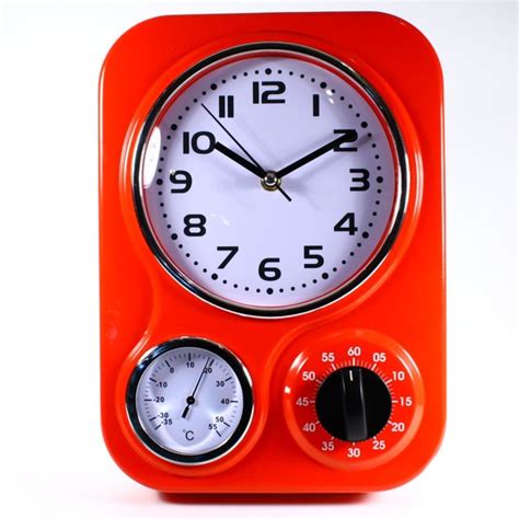 Red Clock Thermometer And Timer From Nzcollections