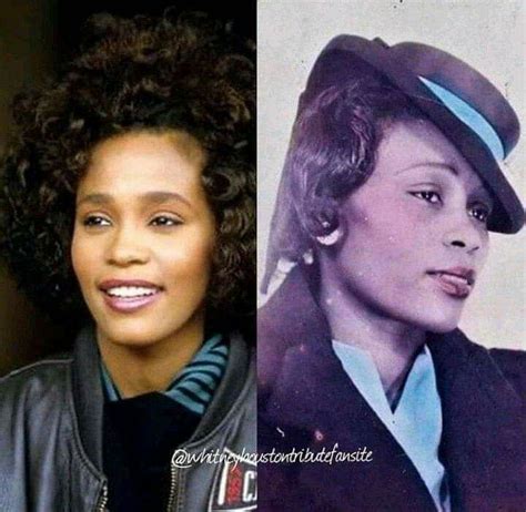 Whitney Houston And A Photo Of Her Great Grandmother Susan Bell