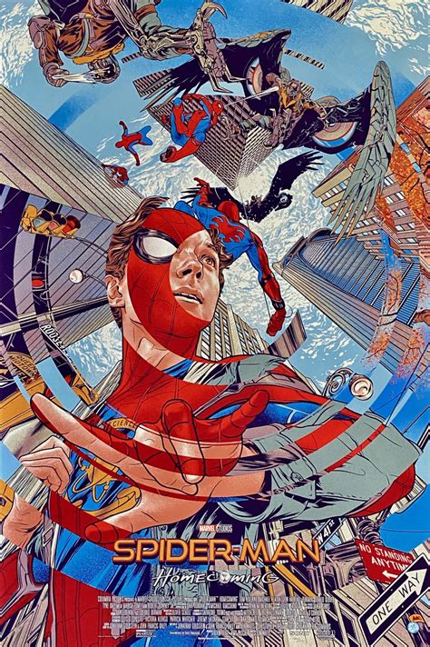 original spider man homecoming movie poster tom holland mondo