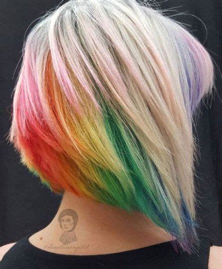 Trendy Hair Rainbow Tips Blondes 29 Ideas Rainbow Hair Color Short