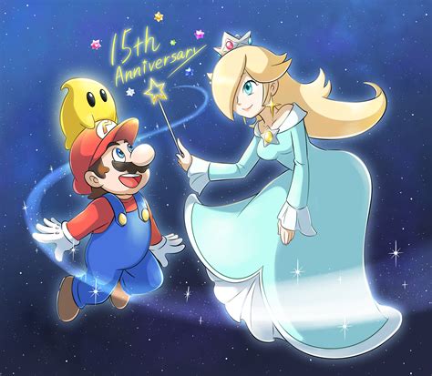 Mario Rosalina And Luma Mario And 1 More Drawn By Aogaeru