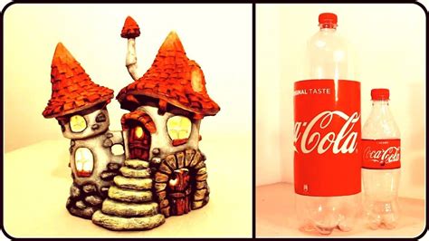 DIY Fairy House Inn Lamp Using Coke Plastic Bottles | Sprookjeshuizen