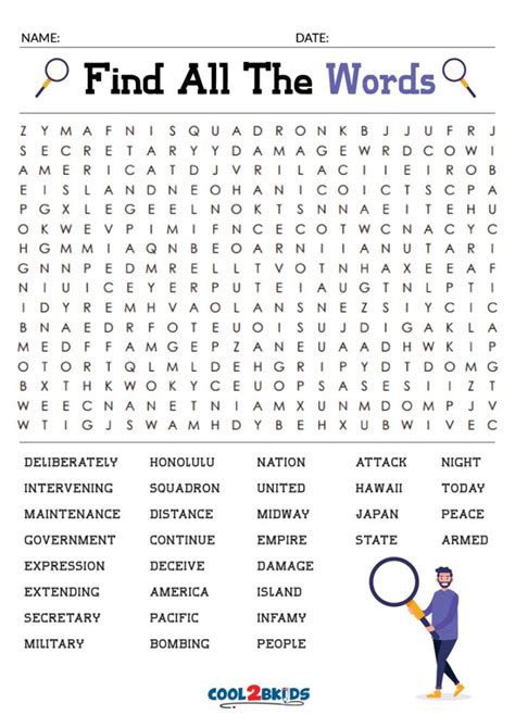 Printable Hard Word Search Cool2bkids