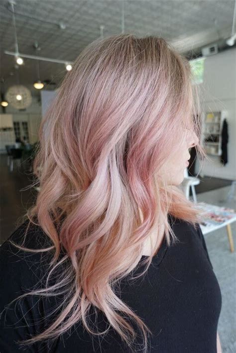 wundervolle Ideen für blondes und rose farbende Haare Gold blonde hair Blonde hair with