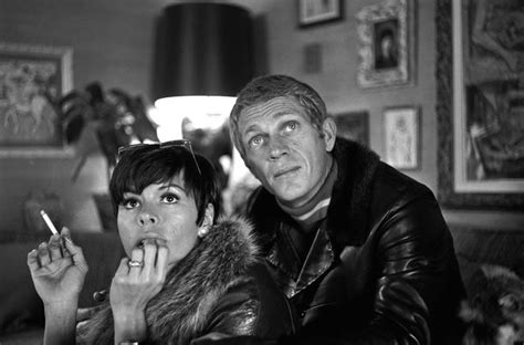 Steve Mcqueen And Wife Neile Adams At Home 1970 © 1978 Gunther Steve