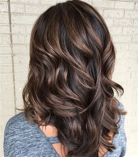 Layered Brown Hair With Subtle Balayage