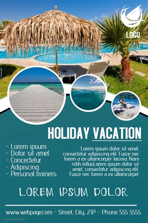 Vacation Travel Poster Flyer Social Media Template Travel Brochure