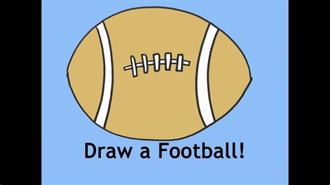 Free Drawing Lesson How To Draw A Football For Beginners Youtube