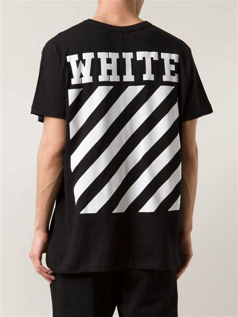 Off White Co Virgil Abloh New Caravaggio Cotton T Shirt In Black For