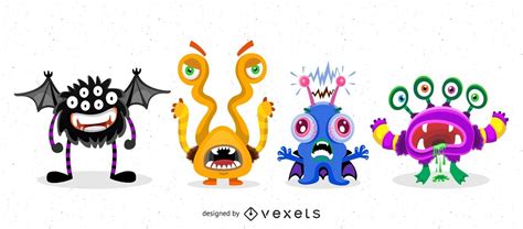 Halloween Monsters Pack Vector Download