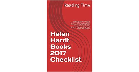 Helen Hardt Books 2017 Checklist Reading Order Of Cougar Chronicles Series Daughters Of The