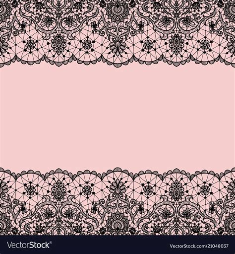 Seamless black lace vector image on VectorStock | Lace background ...
