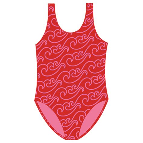 Girls Swimsuit Redpink