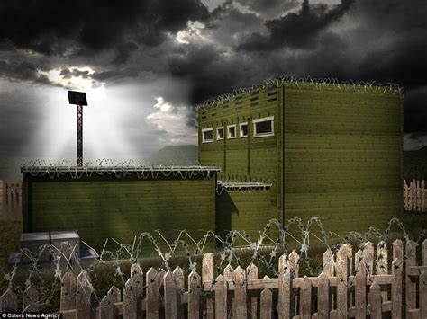 Zombie Fortification Cabin Includes Escape Hatch Vantage Point And