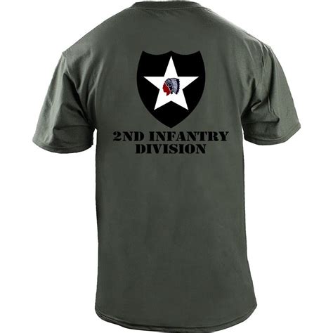 Army 2nd Infantry Division Full Color Veteran T Shirt